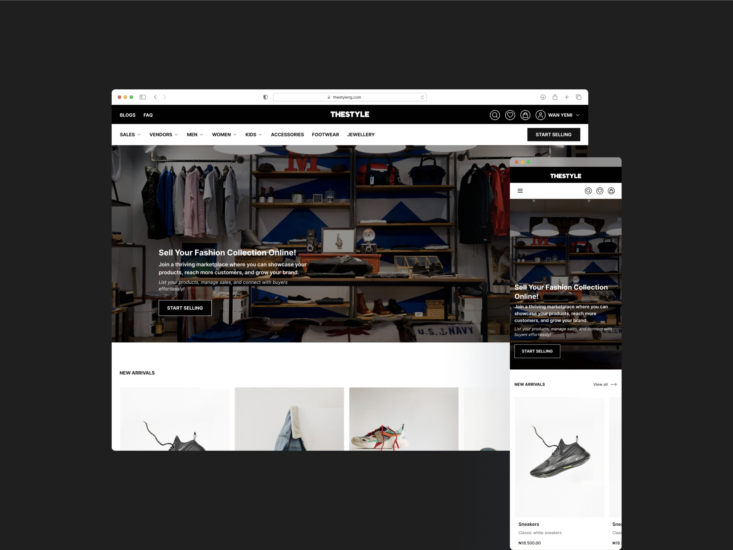 thestyle mockup l